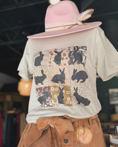 Country Side Bunny Graphic Top
