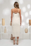 Cream Midi Dress