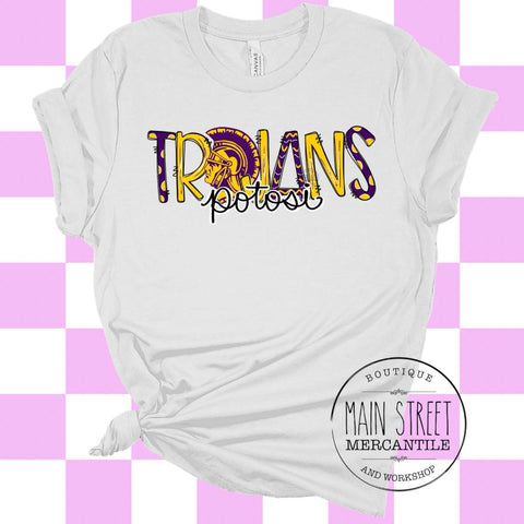 Potosi Trojans Trojan head Trojans graphic tee -22