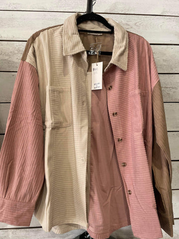 Pink Multi Color Shacket
