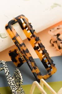 Brown Tort JOSSLYN EXTRA LARGE CELLULOSE HAIR CLAW CLIPS