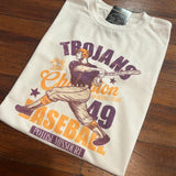 Trojan Baseball Vintage Graphic Top