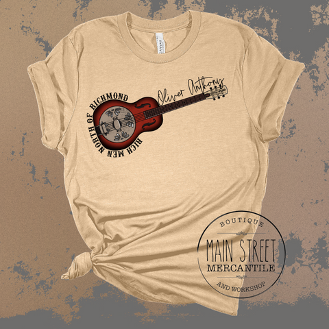 Guitar Oliver Anthony Graphic Top