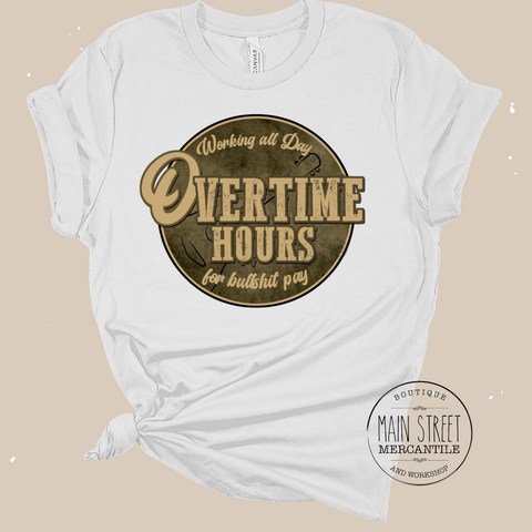 Overtime Hours Graphic Top