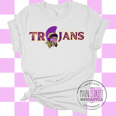 Trojans with Trojan head graphic tee -31