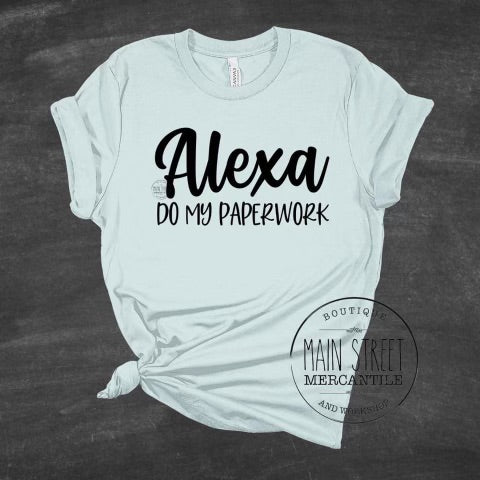 Funny paperwork Teacher Graphic Tee -50