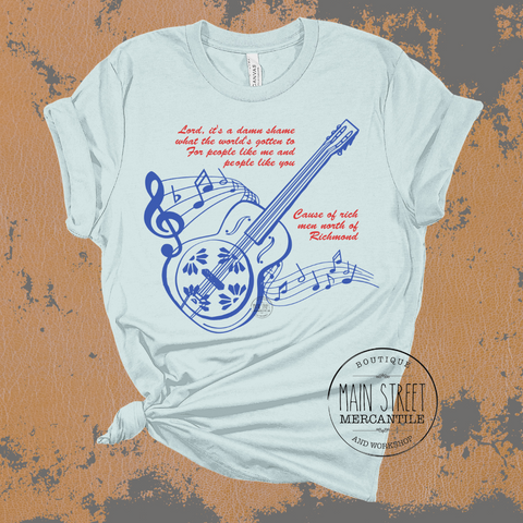 Music Note Oliver Anthony Graphic Top