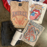 America Traditional Eagle Graphic Top