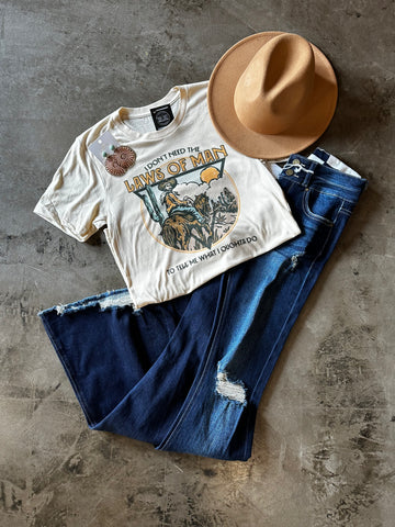 I Don’t Need The Laws Of Man Childers Graphic Top