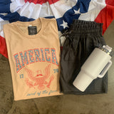 America Traditional Eagle Graphic Top