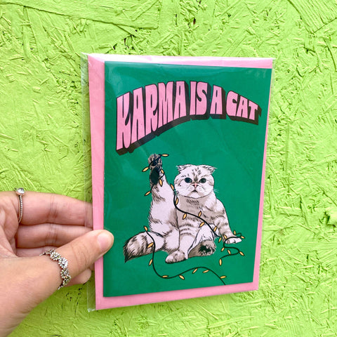 Laura Frances Heitzman - Taylor Swift Karma Is A Cat | Christmas Card