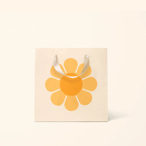 Sunshine Studios - Retro Flower Gift Bag | Marigold: Small