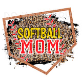 Baseball/Softball Mom home plate Graphic design