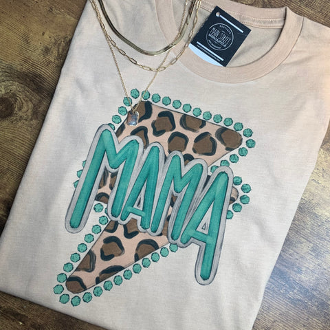 Lightning Bolt Mama graphic tee