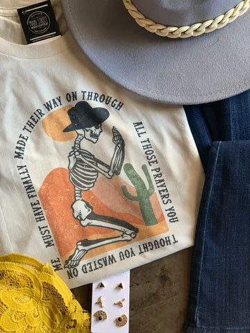 Wasting Prayers on You Graphic Tee