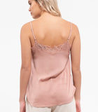 Dusty Pink Lace trim Cami
